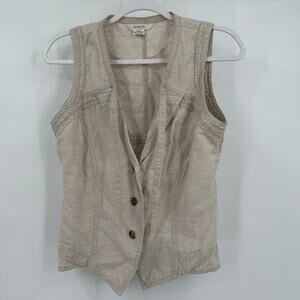 Sandwich‎ Womens Vest Size 38 US M Minimalist Lagenlook Neutral Soft Utility